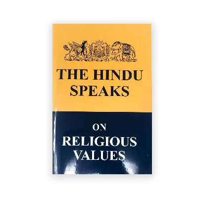 The Hindu Speakes on Religious values