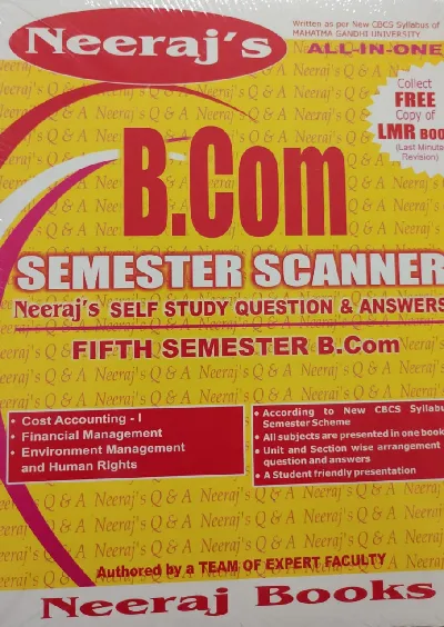 Bcom Semester Scanner-5th sem-question bank