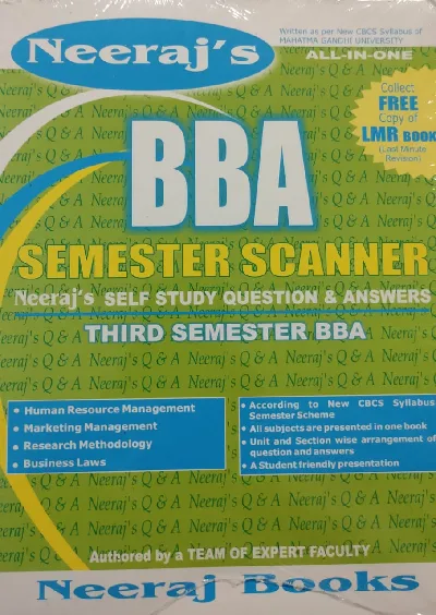 BBA Semester Scanner-3rd sem- question bank