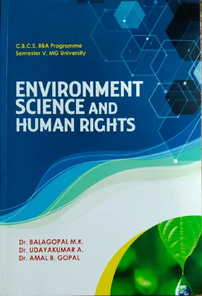 Environment Science And Human Rights  B.B.A Semester 5  M.g university  