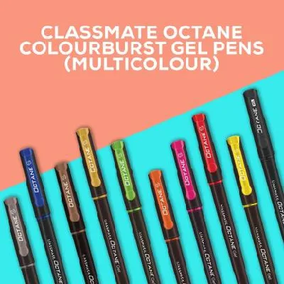 Classmate Octane Colourburst Gel Pen Gel Pen  (Pack of 10)