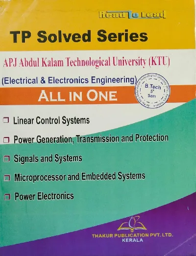 TP Solved Series Electrical & Electronics Engineering  All In One  B.TECH  Semester 5 ( KTU )