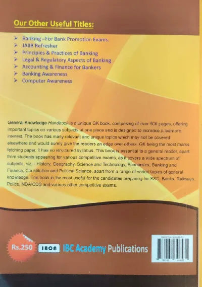 General Knowledge Handbook - Suitable For Civil Services, SSCs, Banking Exams, Defense, NDA, Railways - RRBs, MBA Entrance and Other Competitive Exams