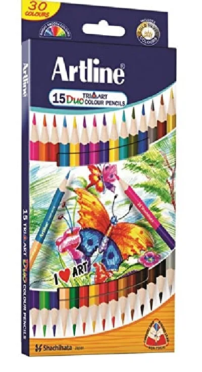 Artline Tri Art 15 Duo Colour Pencils