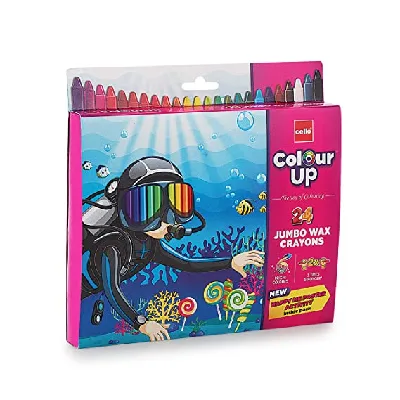 Cello Colour Up 24 Jumbo Wax Crayons