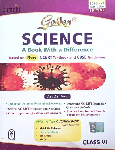 Class 6 - Golden Science For CBSE Students - Latest Edition 2023-24