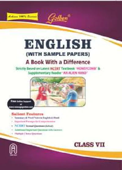 Class 7 - Golden English Guide For CBSE Students - Latest Edition