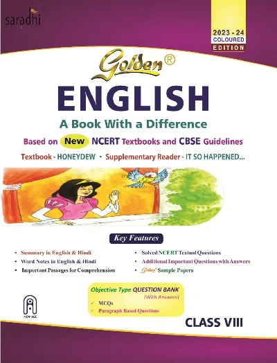 Class 8 Golden English Guide For CBSE Students | Latest Edition 2023-24