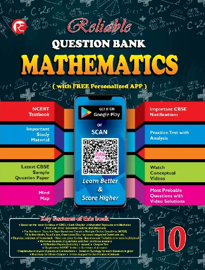 Class 10 - Reliable Mathematics (Standard & Basic) Question Bank For CBSE Students - Latest Edition