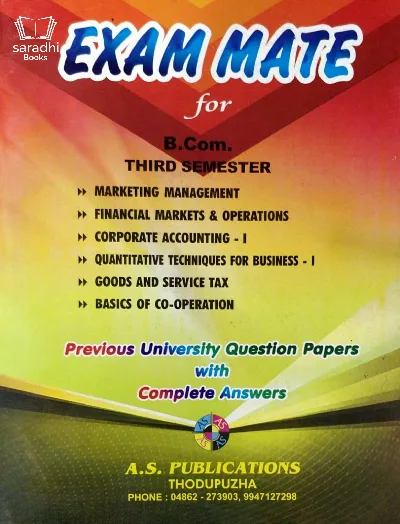 Exam Mate - B.Com Third Semester Guide - M G University