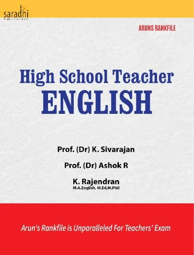 High School Teacher English | Prof. (Dr) K. Sivarajan