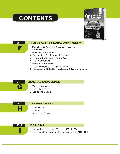 27 Years UPSC IAS/ IPS Prelims Topic-wise Solved Papers 1 & 2 (1995 - 2021)