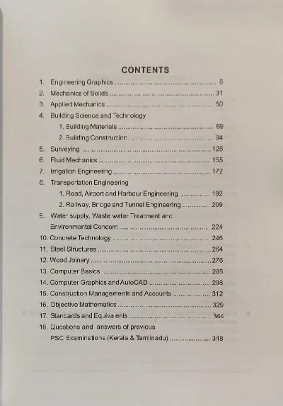 Objective Questions and Answers in Civil Engineering for PSC I SSC I RRB and Other Competitive Exams