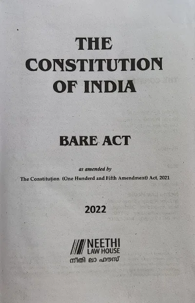 The Constitution of India Bare Act 2022