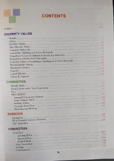 Heat and Mass Transfer Data Book - 10th Edition