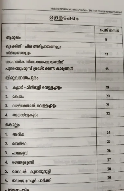 Keralathile 61 Sahasika Vinoda Sanchara Kendrangal :  VP Gopalakrishnan Nair - കേരളത്തിലെ 61 സാഹസിക വിനോദ സഞ്ചാര കേന്ദ്രങ്ങൾ 