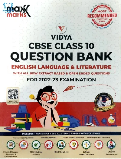 Class 10 CBSE English Language and Literature Maxx Marks Question Bank for 2022-23 Examination