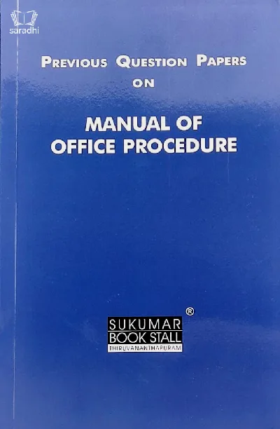 Previous Question Paper on Manual of Office procedures