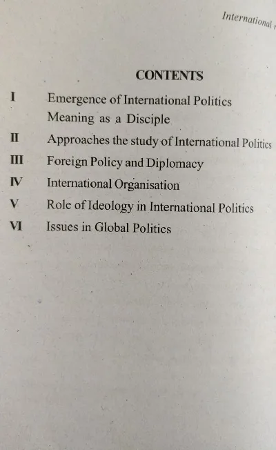 International Relations (Malayalam) : Jacob Pathinkan | BA Politics, MG University