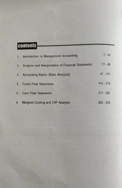 Accounting for Management | B Com Semester 5 |  Calicut University
