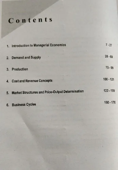 Managerial Economics | BBA Semester 1 | Calicut University