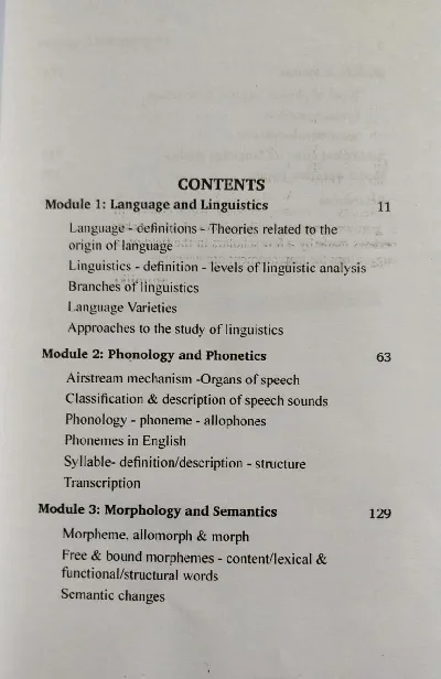 A Text book of Language and Linguistics | BA English Language and Literature Semester 5 | Calicut University