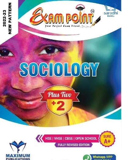 Plus Two Exam Point Sociology Kerala State Syllabus Class 12 (HSE , VHSE ,Open School)