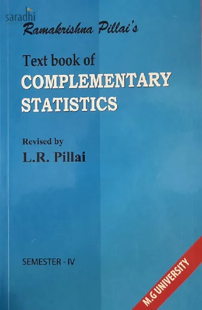 Text Book of Complementary Statistics BSc, Semester 4 | Ramakrishna Pillai | MG University