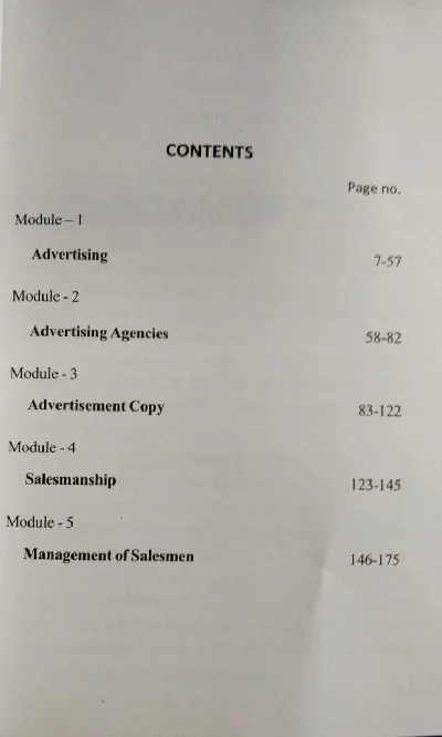 Advertising and Salesmanship | CBCS BBA Semester 6, MG University
