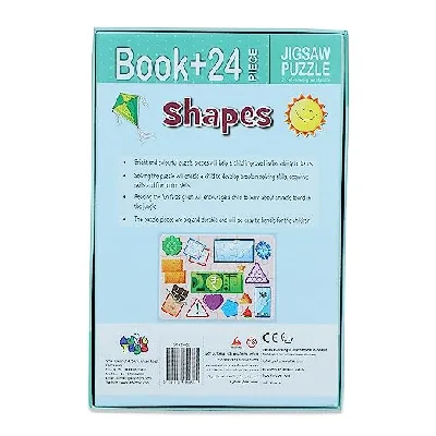Jigsaw Puzzle (24 Piece + Book Inside) - Shapes 