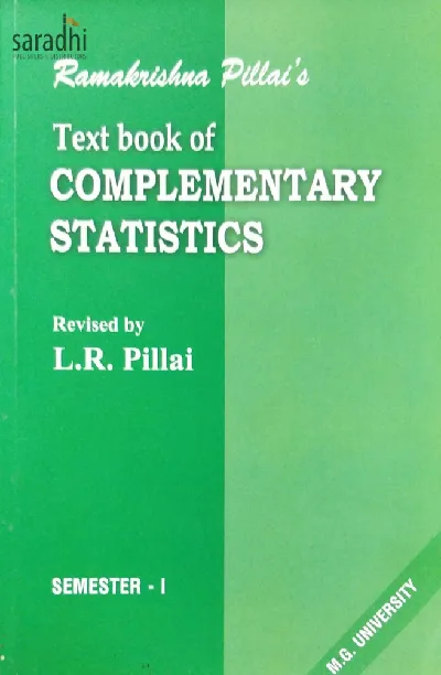 Text Book of Complementary Statistics BSc, Semester 1 | Ramakrishna Pillai | MG University