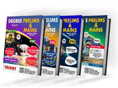 Kerala PSC | Degree Level Prelims & Mains Special Topic Included | Rank File | Vol 1 2 3 & 4 (Latest Edition 2025) | Talent  Academy