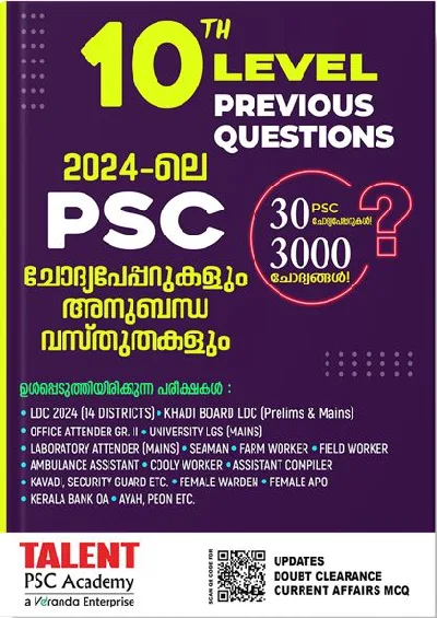 Kerala Psc | 10 TH Level Previous Questions | 2024 -ലെ Psc ചോദ്യപേപ്പറുകളൂം അനുബന്ധ വസ്തുതകളും | Talent Academy