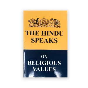 The Hindu Speakes on Religious values