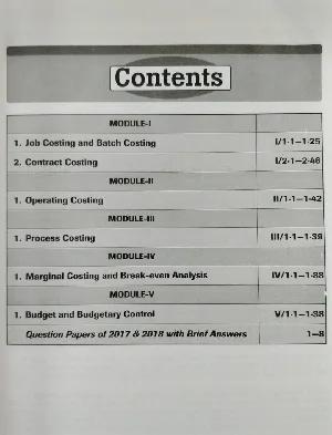 Cost Accounting 2 | B Com Semester 6, MG University