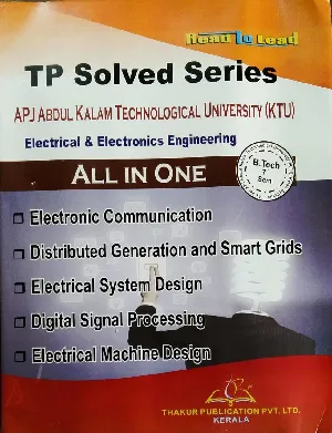 TP Solved Series  Electrical & Electronics Engineering  All in One  B.TECH semester 7 ( KTU )