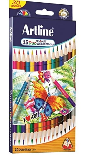Artline Tri Art 15 Duo Colour Pencils