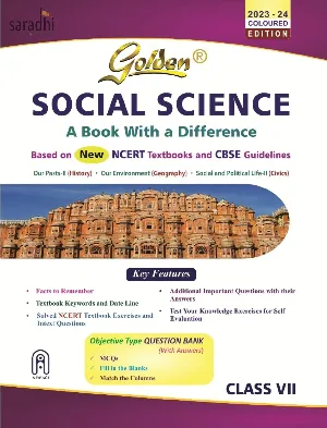 Class 7 - Golden Social Science Guide For CBSE Students - Latest Edition 2023-24