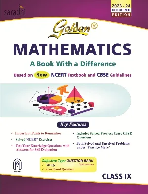 Class 9 - Golden Mathematics Guide For CBSE Students - Latest Edition 2023-24