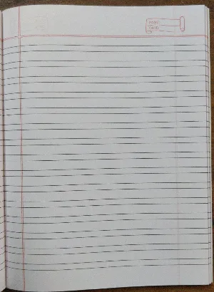 Carnet 2 line King Size (24*18) 172 pages notebook