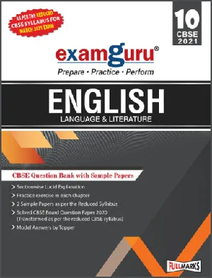 Class 10 - Full Marks Examguru - English (Language & Literature) Question Bank For CBSE Students - Latest Edition
