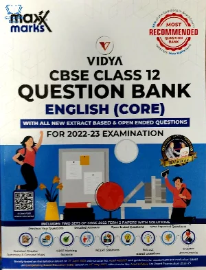 Class 12 CBSE English (Core) Maxx Marks Question Bank for 2022-23 Examination