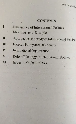 International Relations (Malayalam) : Jacob Pathinkan | BA Politics, MG University