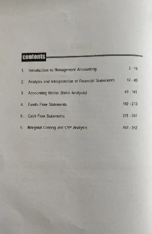 Accounting for Management | B Com Semester 5 |  Calicut University