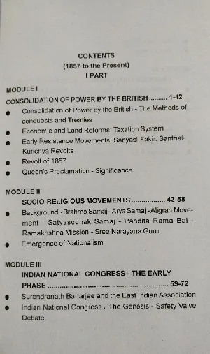 Modern Indian History | BA History Complementary Semester 1,2,3&4 | Calicut University