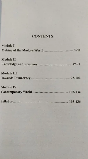 World History 3 | BA History Semester 5 Core Course | Calicut University