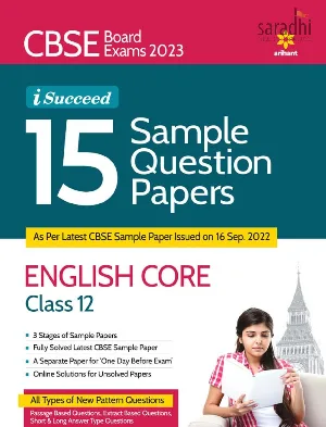 CBSE Board Exams 2023 iSucceed 15 Sample Question Papers English Core Class 12 | Arihant Publication