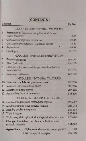 Mathematics Calculus: Differential Calculus, Partial Differentiation, Integral Calculus, Multiple Integrals | BSc Semester 3, MG University