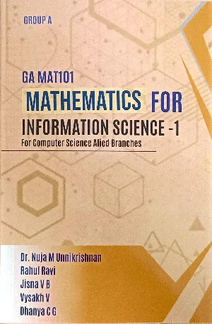 Mathematics For Information Science -1 For Computer Science Alied Branches (GA MAT101) Group A
